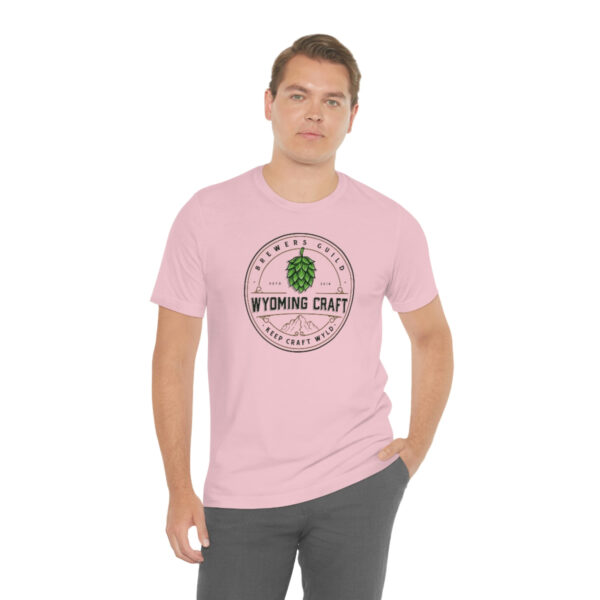 Wyoming Craft Brewers Guild Logo Men's T Shirt - Image 46