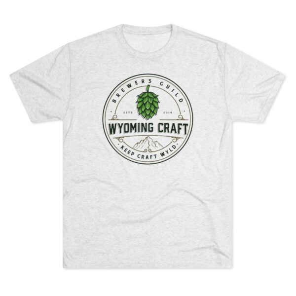 Wyoming Craft Brewers Guild Men's Tri-Blend T-Shirt - Image 5