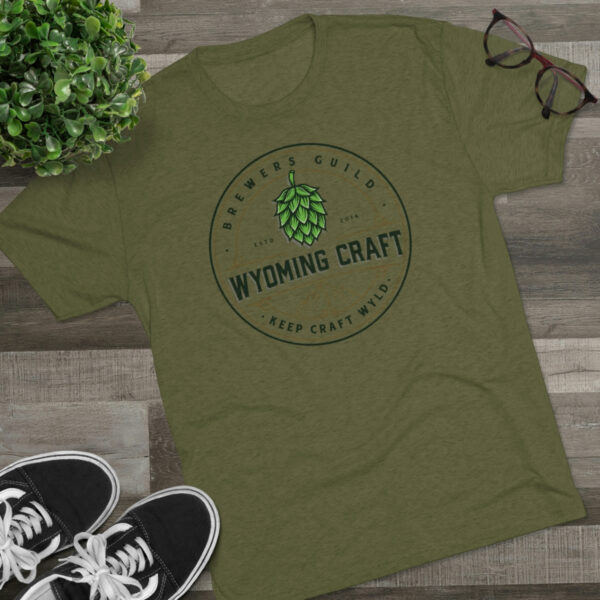 Wyoming Craft Brewers Guild Men's Tri-Blend T-Shirt - Image 15