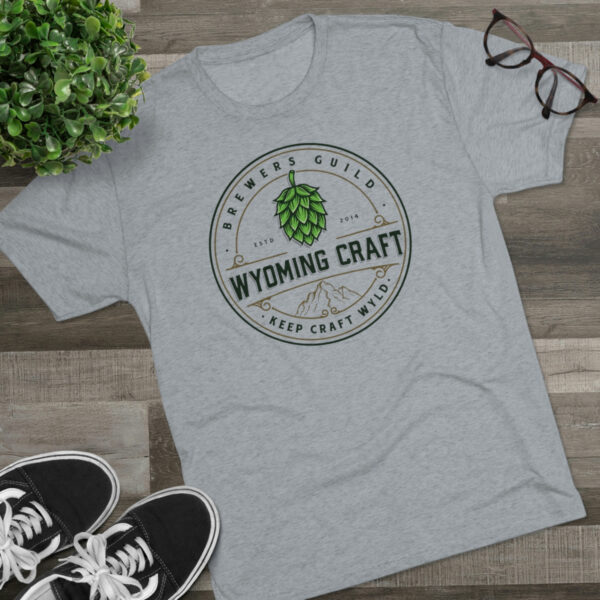 Wyoming Craft Brewers Guild Men's Tri-Blend T-Shirt - Image 3