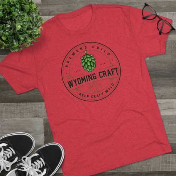 Wyoming Craft Brewers Guild Men's Tri-Blend T-Shirt - Image 31