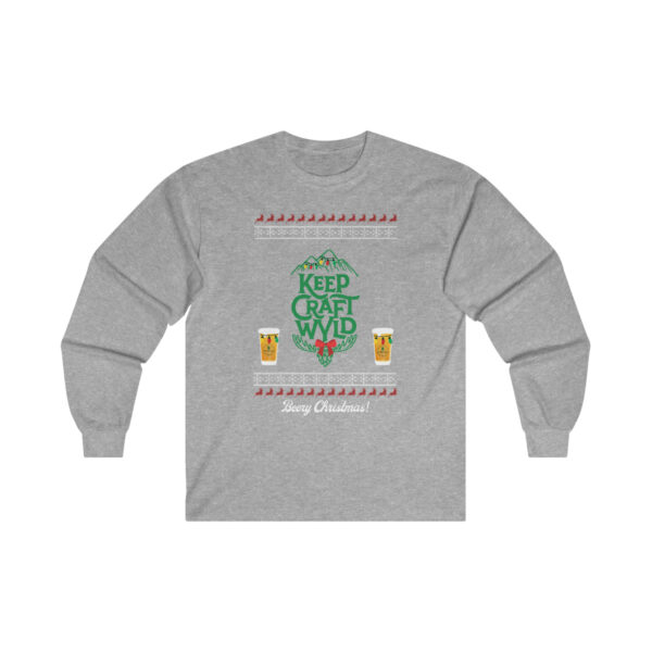 Wyoming Craft Brewers Guild Beery Christmas Unisex Long Sleeve T-shirt