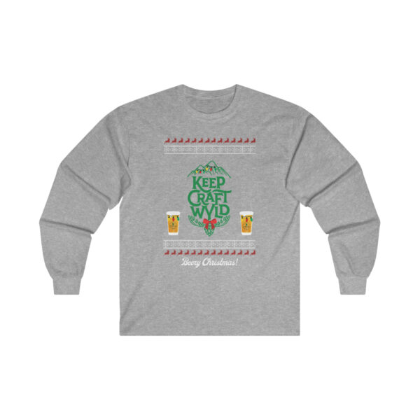 Wyoming Craft Brewers Guild Beery Christmas Unisex Long Sleeve T-shirt