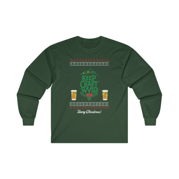 Wyoming Craft Brewers Guild Beery Christmas Unisex Long Sleeve T-shirt - Image 5