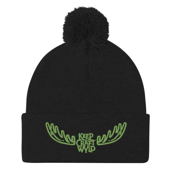 Wyoming Craft Brewers Guild Keep Craft WYLD Pom-Pom Beanie - Image 2