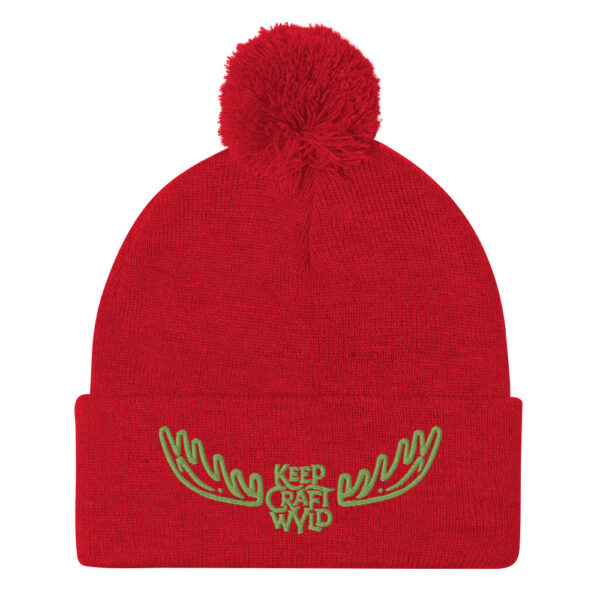 Wyoming Craft Brewers Guild Keep Craft WYLD Pom-Pom Beanie - Image 4
