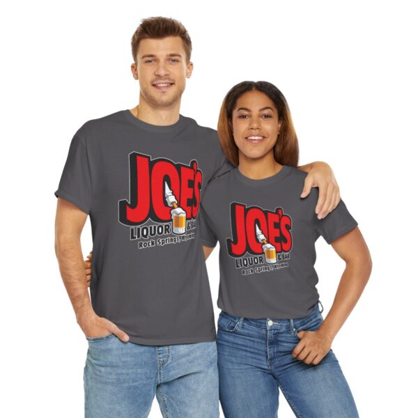 Joe's Liquor & Bar Men's Heavy Cotton T-shirt - Image 132