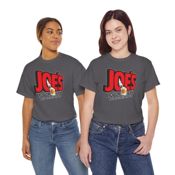 Joe's Liquor & Bar Men's Heavy Cotton T-shirt - Image 133