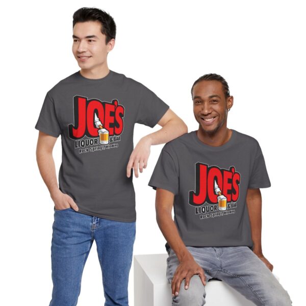 Joe's Liquor & Bar Men's Heavy Cotton T-shirt - Image 134