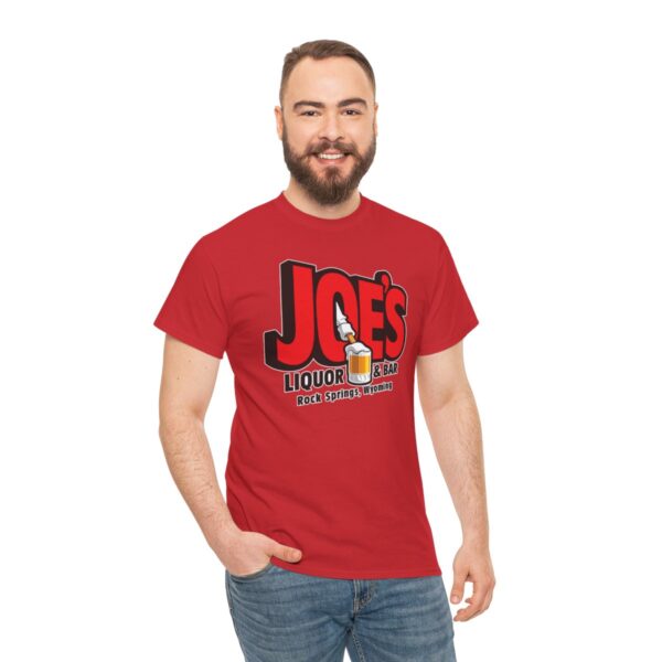 Joe's Liquor & Bar Men's Heavy Cotton T-shirt - Image 175