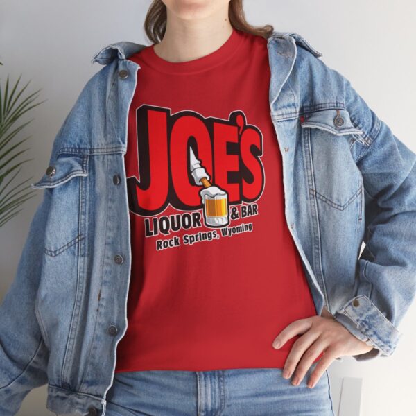 Joe's Liquor & Bar Men's Heavy Cotton T-shirt - Image 185