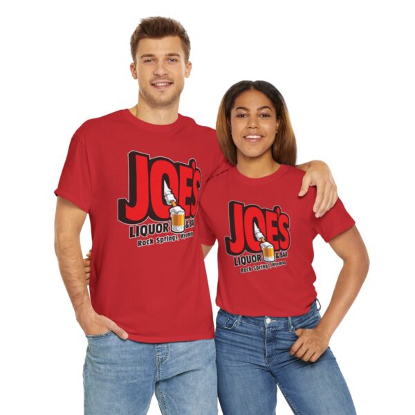 Joe's Liquor & Bar Men's Heavy Cotton T-shirt - Image 186