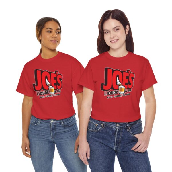 Joe's Liquor & Bar Men's Heavy Cotton T-shirt - Image 187