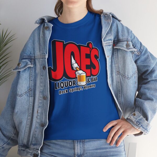 Joe's Liquor & Bar Men's Heavy Cotton T-shirt - Image 158