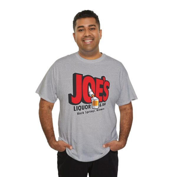 Joe's Liquor & Bar Men's Heavy Cotton T-shirt - Image 98