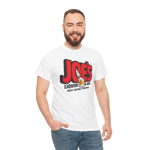 Joe's Liquor & Bar Men's Heavy Cotton T-shirt - Image 40