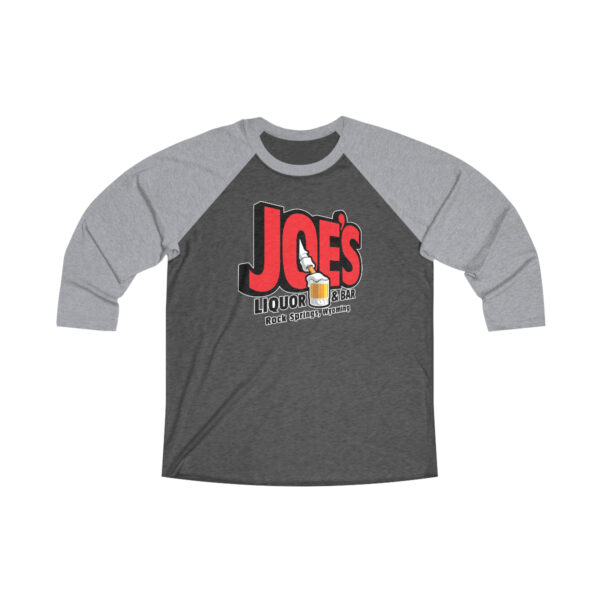 Joe's Liquor & Bar Unisex Tri-Blend 34 Raglan Tee - Image 3