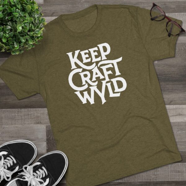 Keep Craft Wyld Wyoming Brewers Guild Unisex Tri-Blend Crew Tee - Image 3